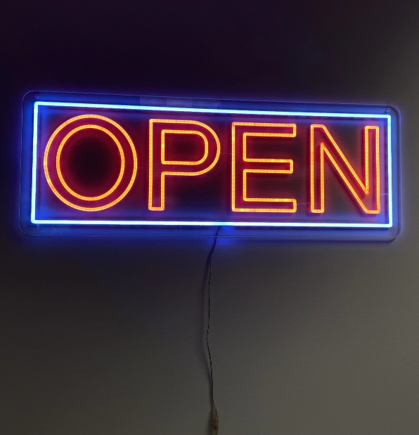 Open Neon Sign